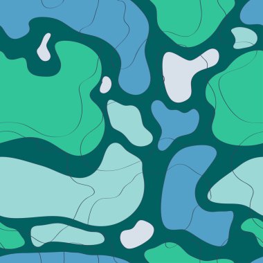 noktalar ve çizgiler mavi-yeşil tonları görüntü ile desen