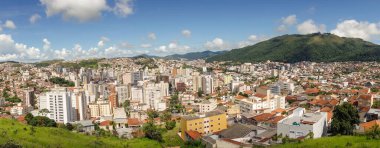 Pocos de Caldas, Minas Gerais, Brezilya üzerinde panoramik manzara. ve dağ manzarası.