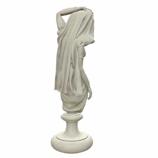 Escultura antiga de uma mulher. ilustração 3d — Fotografia de Stock