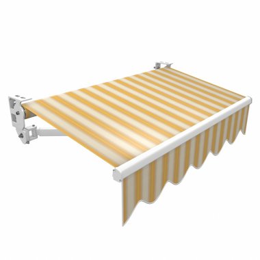 Tenteler, marques veranda olarak. 3D çizim