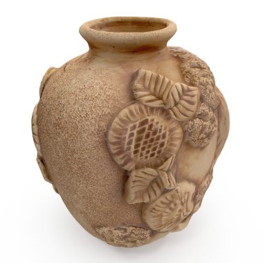 Antik vazo. 3D çizim