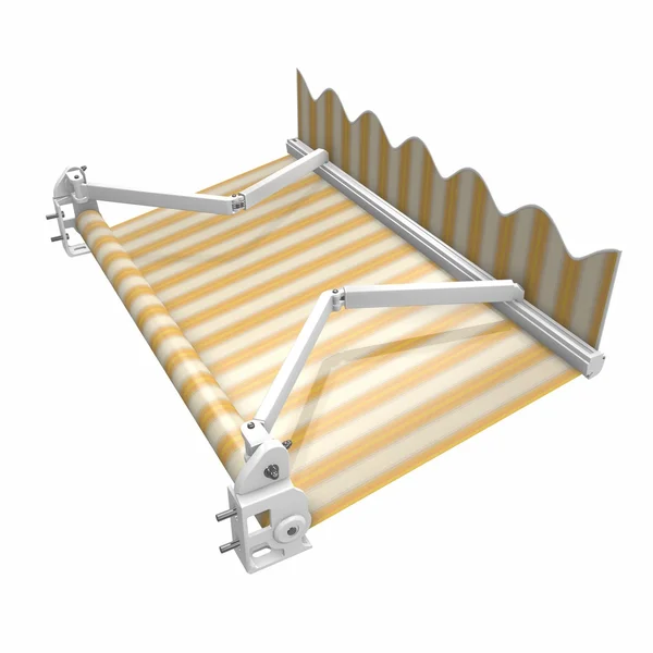 Τέντες, marques patio βάση. 3D απεικόνιση — Φωτογραφία Αρχείου