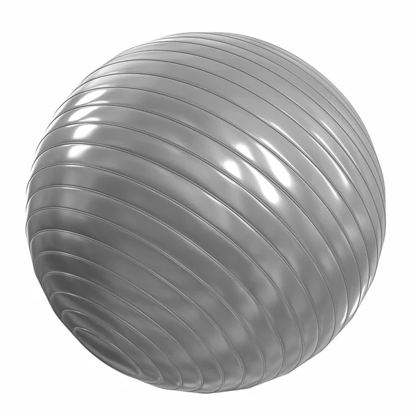 Fitball-Silber. 3D-Illustration — Stockfoto