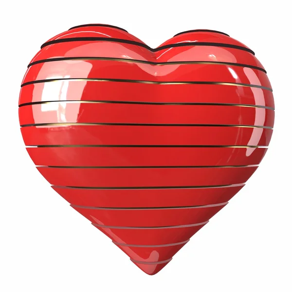 Tagliare a fette del cuore. Illustrazione 3d — Foto Stock