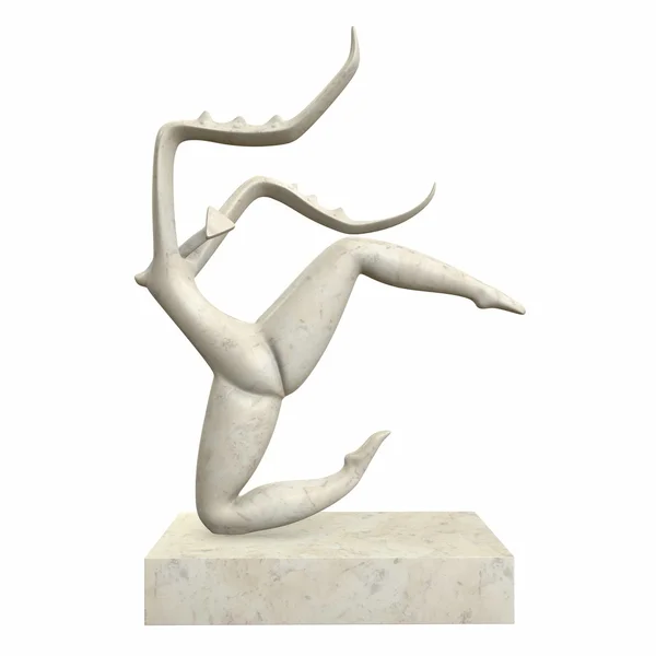 Rzeźba Dance Modliszka. ilustracja 3D — Zdjęcie stockowe