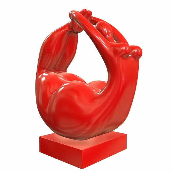 Gutaperchivaya Mädchen Skulptur. 3D-Illustration — Stockfoto