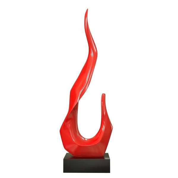 Скульптурное пламя. 3d иллюстрация — стоковое фото