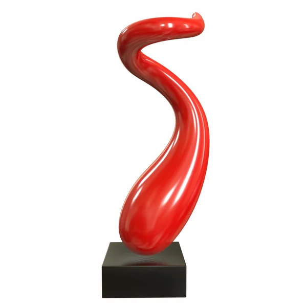 Rzeźba Curl. ilustracja 3D — Zdjęcie stockowe