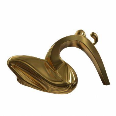 Kadın heykel formları. 3D çizim