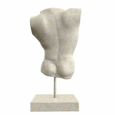 Soyut heykel. 3D çizim