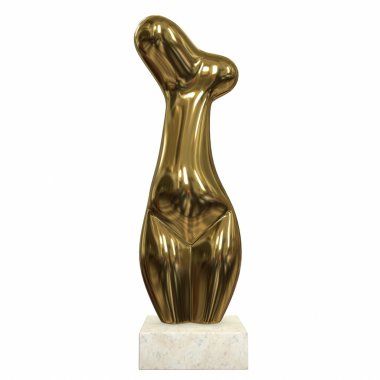 Soyut heykel. 3D çizim