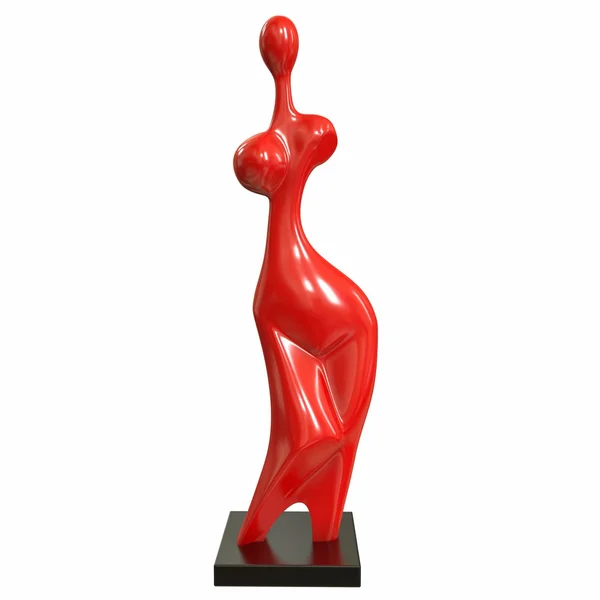 Jungfrun modernistiska skulptur. 3D illustration — Stockfoto