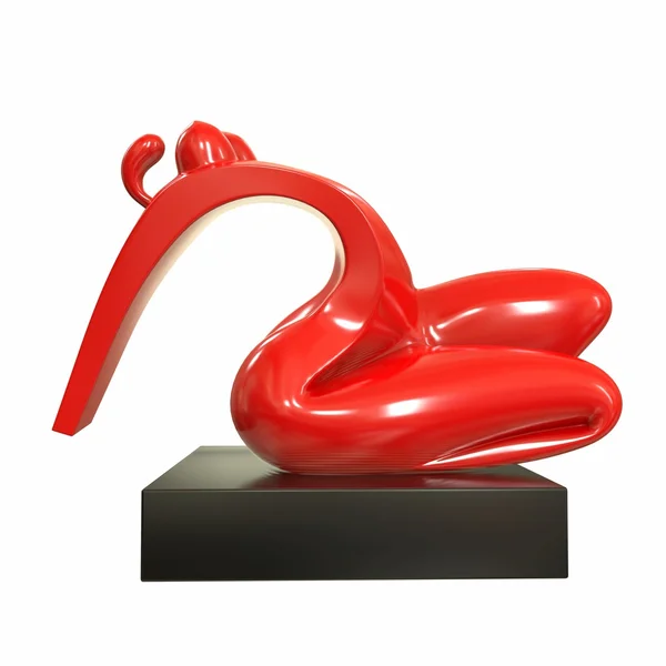 Forme di scultura femminile. Illustrazione 3d — Foto Stock