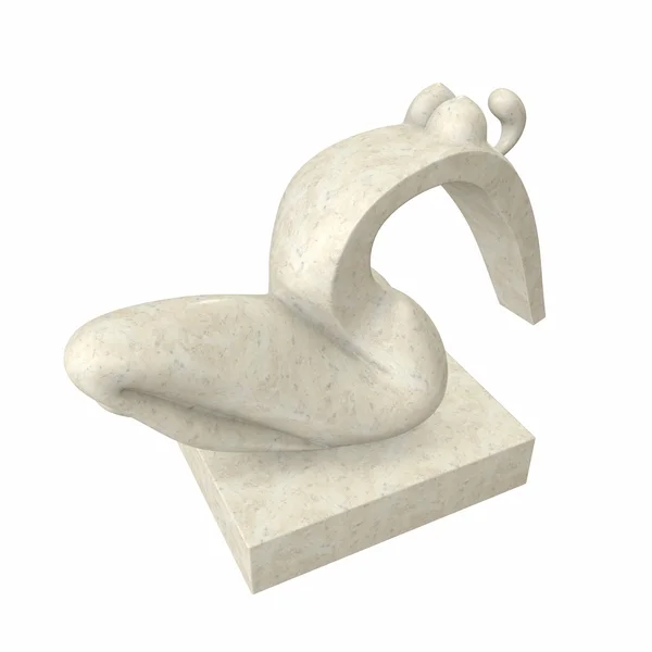 Formy żeńskie rzeźby. ilustracja 3D — Zdjęcie stockowe