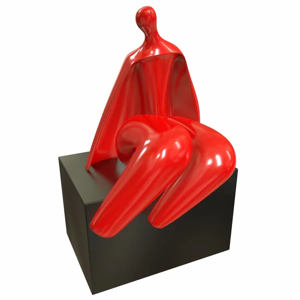 Une sculpture abstraite. Illustration 3d — Photo