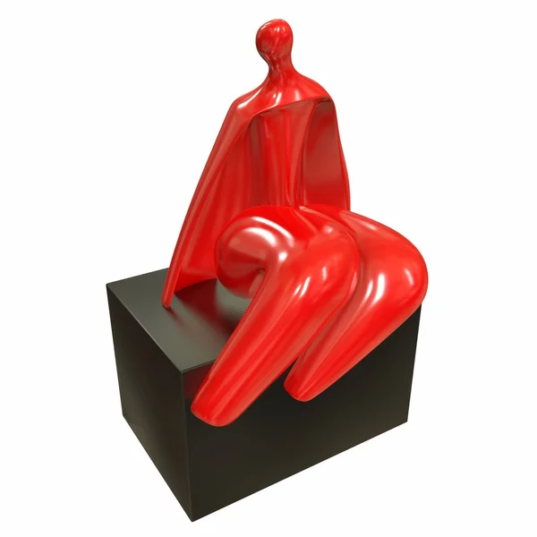 Abstrakcyjne rzeźby. ilustracja 3D — Zdjęcie stockowe