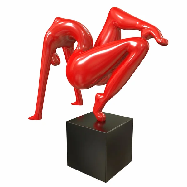 Abstrakte Skulptur. 3D-Illustration — Stockfoto