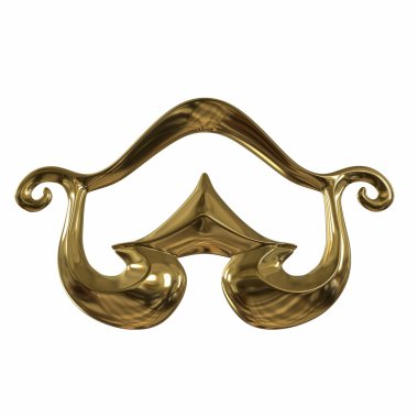 Soyut heykel. 3D çizim