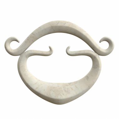 Soyut heykel. 3D çizim