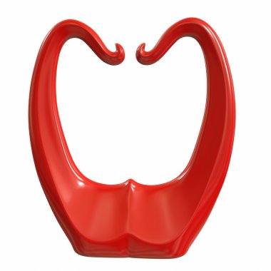 Soyut heykel. 3D çizim