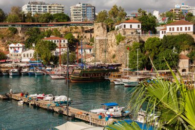 Antalya 'daki marina manzarası