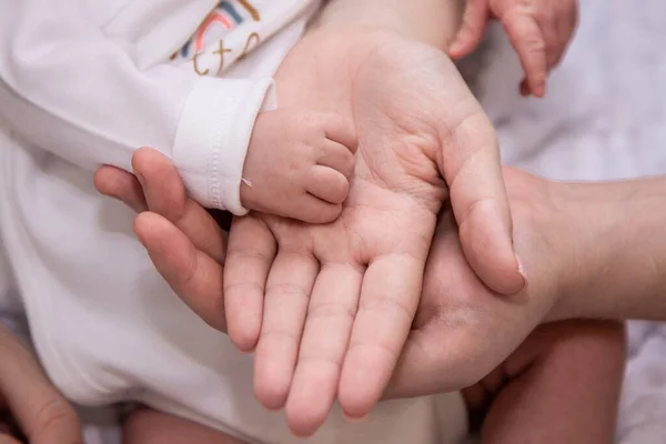 Handles and legs of the newborn baby — Stock Photo, Image