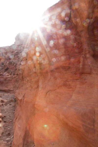 Egipto textura de color cañón en tiempo soleado — Foto de Stock