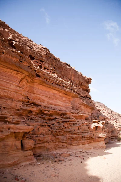 Egipto textura de color cañón en tiempo soleado — Foto de Stock