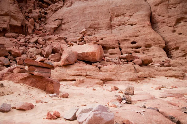 Egipto textura de color cañón en tiempo soleado — Foto de Stock