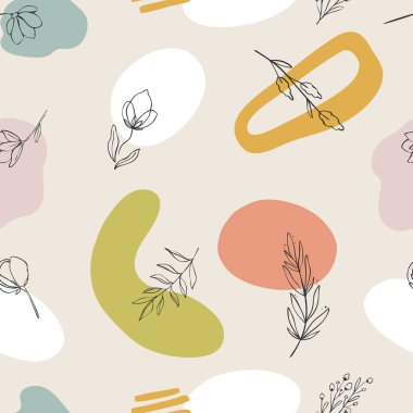 Soyut yay dikişsiz desen, kumaş, tekstil, albüm kağıdı, duvar kağıdı, yüzey tasarımı, ambalaj kağıdı için dijital yinelenen arkaplan