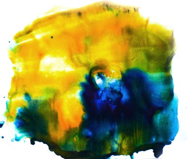 Sulu Boya renkli sıçrama