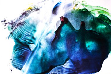 Sulu Boya renkli sıçrama