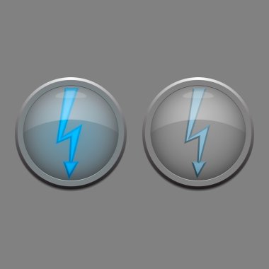 Vektör tehlike ışıkları - elektrik tehlike