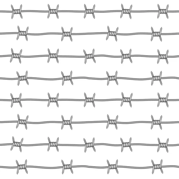 Barbed wire seamless pattern — Stock Vector