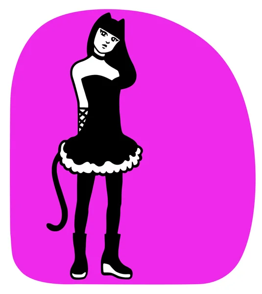 Cat woman 3 — Stock Vector