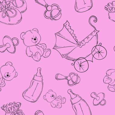 Bebek arka plan illüstrasyon vektör eps 10