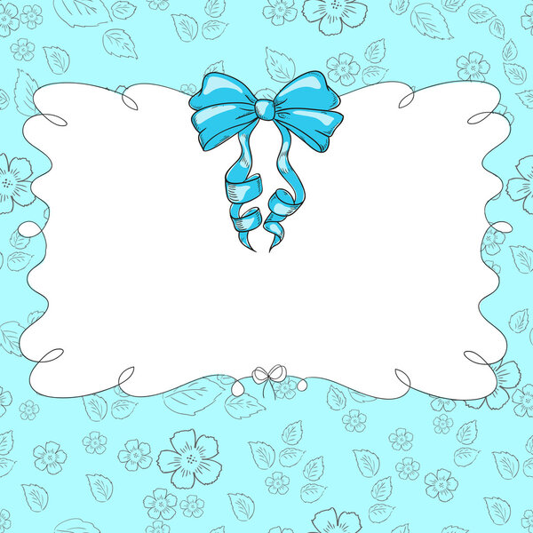 Greeting card with space for text. Frame vector