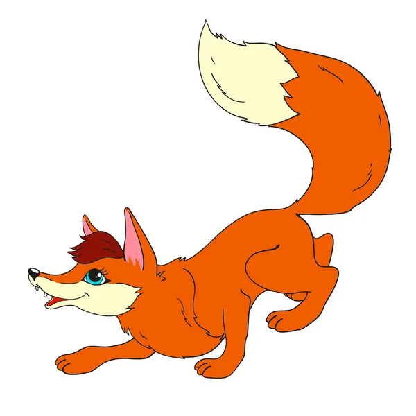Çizgi film fox. Karakter kurnaz tilki.