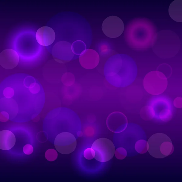 Fondo bokeh púrpura — Vector de stock