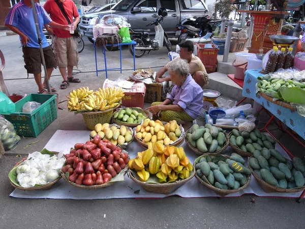 Amphawa Οδός αγοράς, Ταϊλάνδη — Φωτογραφία Αρχείου