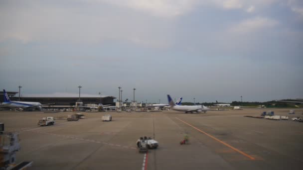 Narita International Airport tarmac — Stock Video