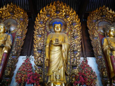 Budizm heykel Longhua Tapınağı