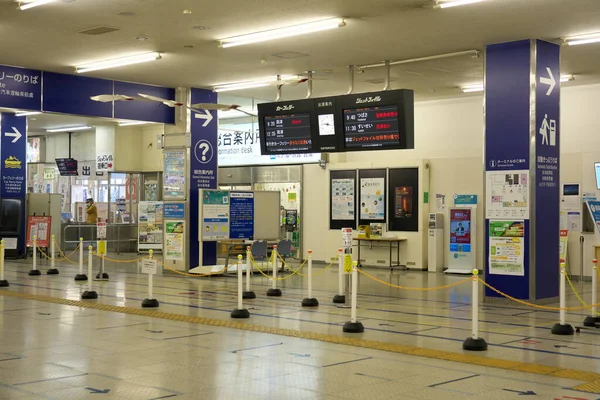 Niigata Japan October 2020 Sado Kisen Niigata Terminal Lobby — Stock fotografie