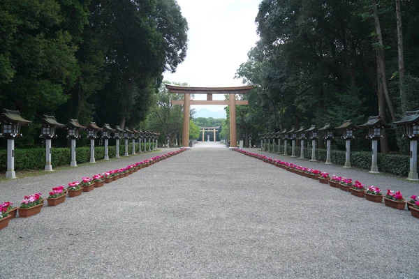 Нара Япония Октября 2020 Года Ворота Тории Храма Кашихарадзингу Наре — стоковое фото
