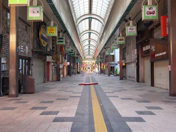 北海道 2020年11月9日 午前中に札幌市内の空き札幌多貫小路商店街 — ストック写真