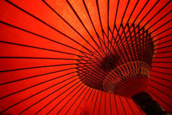 Kjóto Japonsko Listopad 2020 Japonský Tradiční Červený Bambusový Deštník Nebo — Stock fotografie