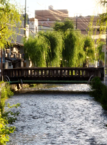 Kyoto Japan November 2020 Bro Shirakawa Floden Nära Higashiyama Station — Stockfoto