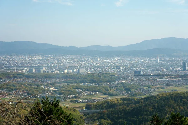 日本京都 2020年11月15日 从吉林山看京城 — 图库照片