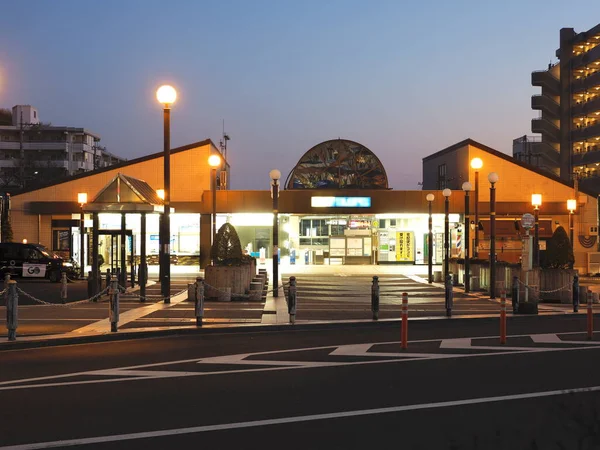 Tokio Japan Januari 2021 Buiten Karakida Station Een Terminal Van — Stockfoto