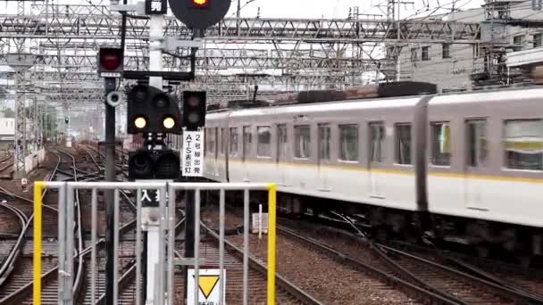 Nara Japan April 2021 Kintetsu Railway Yamato Saidaiji Station Sunday — 비디오